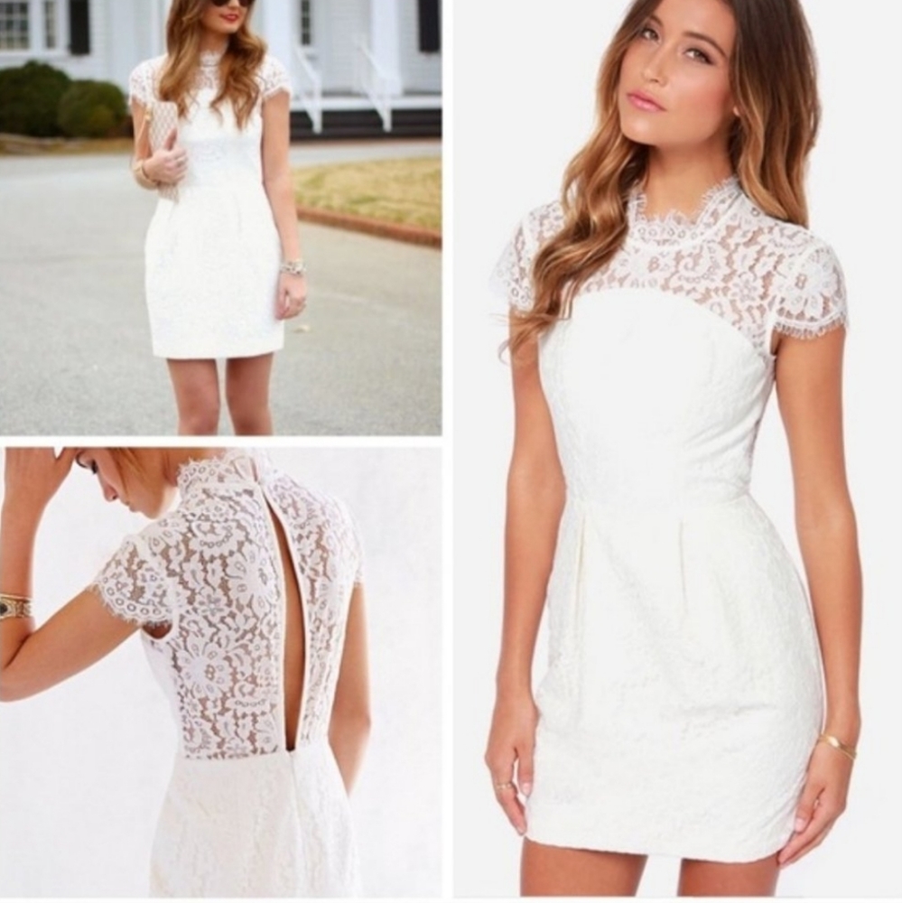 NEW Anthropologie Keepsake the Label Lace Dress S M Bridal Occasi…